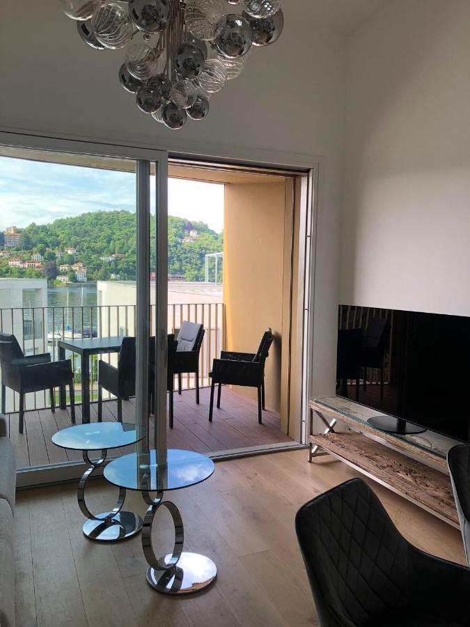 Ferienwohnung Laveno Bagian luar foto